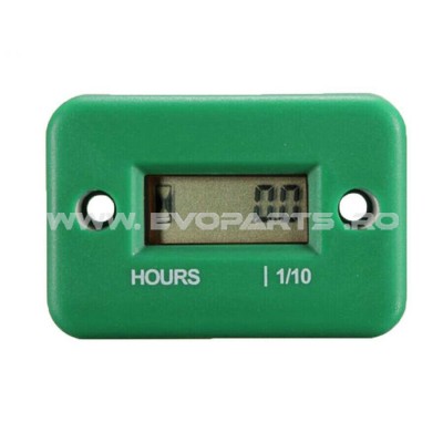 Hour meter Moto Atv Barca ceas Indicator ore functionare - VERDE foto