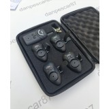 Set 4 avertizoare wireless FL VIBRO + receptor pentru pescuit pe Dunare JY-65