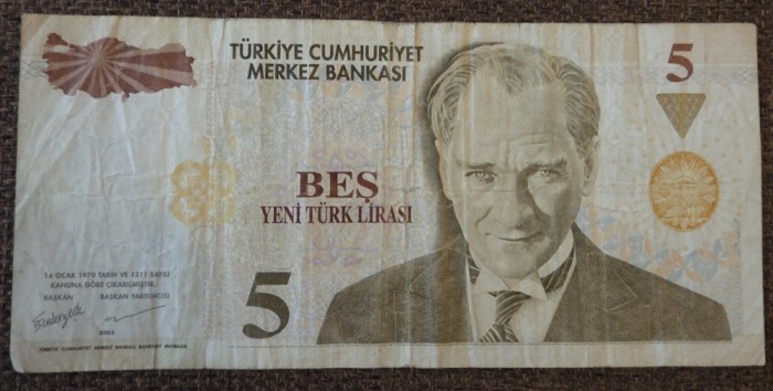 5 lire noi 2005, Turcia