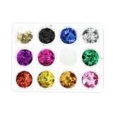 Set 12 paiete decorative pentru unghii, romburi
