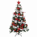 HOMCOM Brad Crăciun 180cm cu 200 LED-uri Telecomandă, 8 Moduri, 800 Ramuri | Aosom Romania