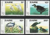 Zaire 1985 - Pasari, fauna, serie neuzata