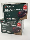 2 X Acumulator Parkside 4Ah clasic baterie Litiu- ion 20V Performance