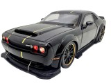 Macheta Dodge SRT Hellcat negru 1:32 &ndash; Replica metal cu lumini, usi si capota functionale