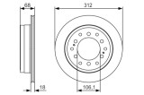 Disc frana BOSCH 0986479S36