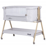 Patut Co-Sleeper Chipolino Sweet Dreams grey stars wood