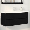 VidaXL Dulap cu Chiuvetă Stejar negru 100 x 39 x 62 cm Lemn compozit 3333145