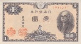 Bancnota Japonia 1 Yen (1946) - P85 aUNC ( vezi descriere )