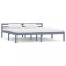 vidaXL Cadru de pat, gri, 180 x 200 cm, lemn masiv de pin 283201