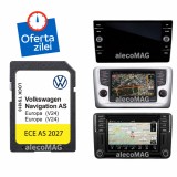 Cumpara ieftin Card Navigatie GPS Volkswagen Discover Pro Europa+Romania 2023, Harta detaliata VW CC Caddy E-Golf Eos Golf Jetta Passat Polo Tiguan Touran