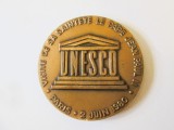 Rara! Medalie UNESCO Franta,vizita papei Ioan Paul al II-lea la Paris 2.06.1980