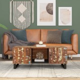 vidaXL Măsuță de cafea 100x54x40 cm lemn masiv reciclat/lemn prelucrat 351952