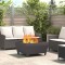 vidaXL Cuptor de foc Negru 80 x 80 x 43 cm Oțel laminat la rece 858944