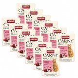 Cumpara ieftin Animonda CARNY Cat Adult carne de vită, curcan și crevete 12 x 85 g