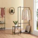 Suport haine B&oslash; 150x100x34cm otel negru [en.casa] HausGarden Leisure, [en.casa]