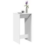 Masă Bar VidaXL Alb 51x50x103.5 cm Lemn Prelucrat - Mobilier Living, Bucătărie, Sufragerie - Design Modern, Ușor de Curățat