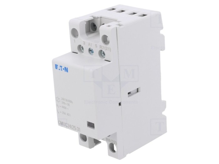 Contactor modular 4P 25A 24V