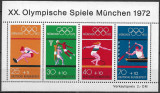 Cumpara ieftin GERMANIA 1972 - JOCURILE OLIMPICE DIN MUNICH - SERIE NEUZATĂ &Icirc;N BLOC (T392), Nestampilat