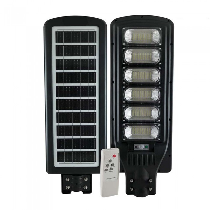 Lamp LED Stradala Solara cu Senzor Miscare JORTAN cu 300w, Telecomanda, Suport Prindere
