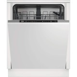 Masina de spalat vase incorporabila Beko BDIN14320, 13 seturi, 4 programe, Clasa E, Hygiene Intense, Quick&amp;amp;Shine, Mini 30&rsquo;, Flexible HalfLoad, 60