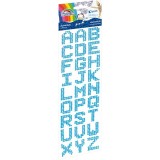 Accesorii creatie 27 litere blue,diamante autoadezive blister,28x23mm