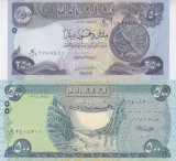 Bancnota Irak 250 si 500 Dinari 2020/18 - P97A/98 UNC ( set x2 )