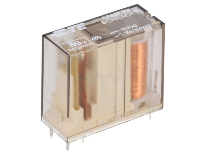 Releu electromagnetic 12VDC 16A PCB