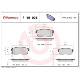 Placute frana Mazda Rx-8 (Se Fe) 10.03-07.12, Spate, BREMBO