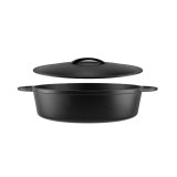 Tigaie din fonta cu capac 30*6 cm Handy KitchenServ