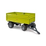 Remorcă basculabilă Fliegl cu deschidere pe 3 laturi, jucărie Bruder, scală 1:16, din plastic rezistent