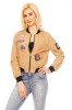 G561-155 Jacheta retro accesorizata cu aplicatii colorate, M, M/L, S
