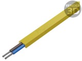 Cablu 2x1,5mm2 ASI BUS automatizări litat Cu neecranat PUR