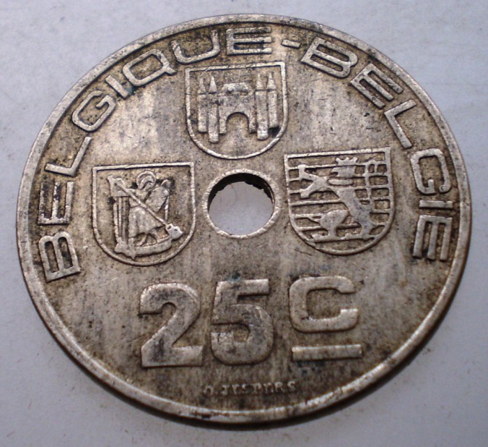2.032 BELGIA 25 CENTIMES 1938