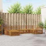 vidaXL Set de canapele de exterior 6 pcs natural Lemn Solid de Acacia 3373739