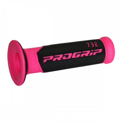 Mansoane Progrip 732- capat inchis; ghidon 22mm; L 125mm Culoare Negru/Roz fos Cod Produs: MX_NEW 06302037PE foto