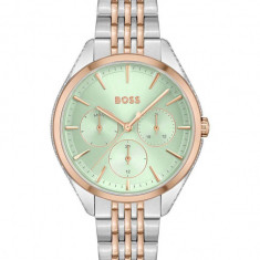 BOSS ceas 1502641 femei, culoarea argintiu