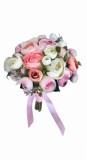 Buchet de Flori EVENTISSIMI - 17 Bujori, Roz Alb, Eventissimi&reg;