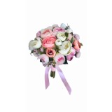 Buchet de Flori EVENTISSIMI - 17 Bujori, Roz Alb