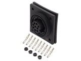 Conector Circular Soclu Mamă 9 pini 5A 150V BULGIN PXV0769/S Profil Jos