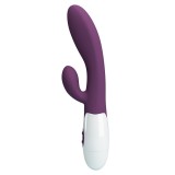 Cumpara ieftin Vibrator Rabbit Alvis, Mov, 20 cm