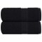 Prosoape pentru oaspeti 2 buc Negru 360 g/m&sup2; 100% bumbac