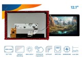 Afișaj TFT 12,1" 1280x800 LED Riverdi IPS High Brightness