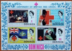 DOMINICA-BRITANICA-1991-&amp;#039;&amp;#039;CENTENARIL CRUCII ROSI-BRITANICE&amp;#039;&amp;#039; COLITA-VEZI SCAN foto
