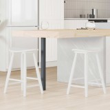 vidaXL Scaune de dining 2 pcs Alb 46 x 37 x 63 cm 42020462