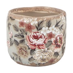 Ghiveci flori ceramica multicolora &Oslash; 8x7 cm