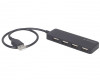 HUB Extern USB, conectare prin USB, cablu 0, 30 m, USB 2.0 x 4 negru, UHB-U2P4-06, DAB