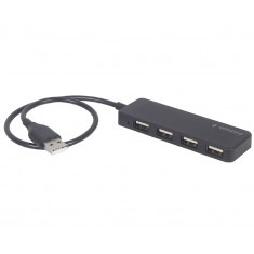 HUB Extern USB, conectare prin USB, cablu 0, 30 m, USB 2.0 x 4 negru, UHB-U2P4-06
