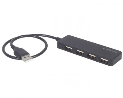 HUB Extern USB, conectare prin USB, cablu 0, 30 m, USB 2.0 x 4 negru, UHB-U2P4-06 foto