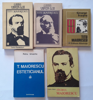 Viata Lui Titu Maiorescu, Tanarul Maiorescu, Esteticianul - Lot 5 Carti foto