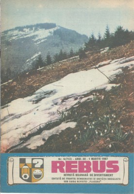Revista Flacara Rebus nr. 5 / 1martie 1987 foto